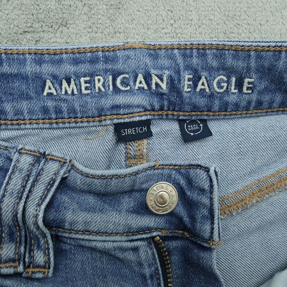 American Eagle Jeans Women's 2R Super High-Rise Baggy Wide-Leg Denim 31" Inseam - Picture 11 of 16